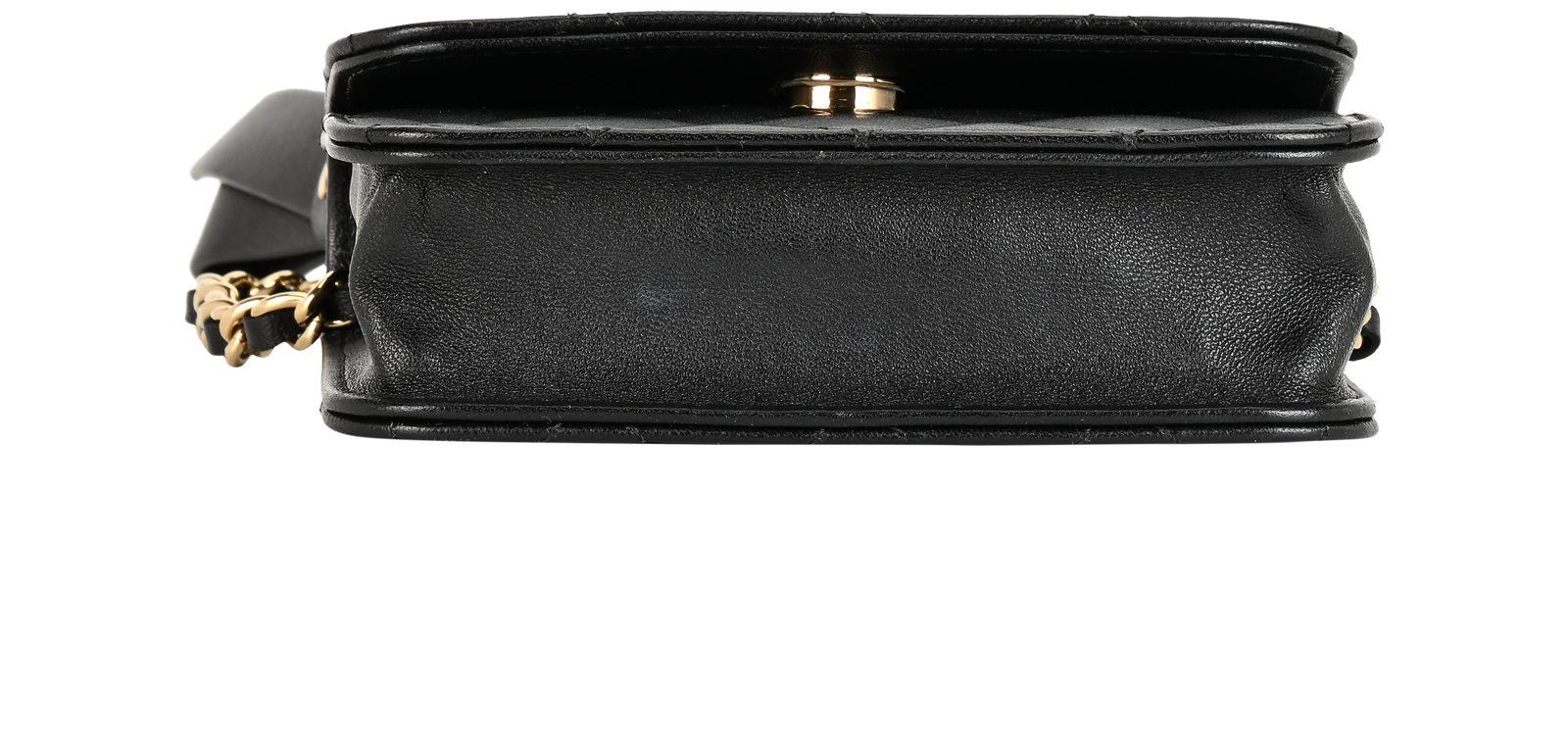 Mini Bow WOC, &pound;1,600, Handbags, Black, Lambskin Leather, Top view